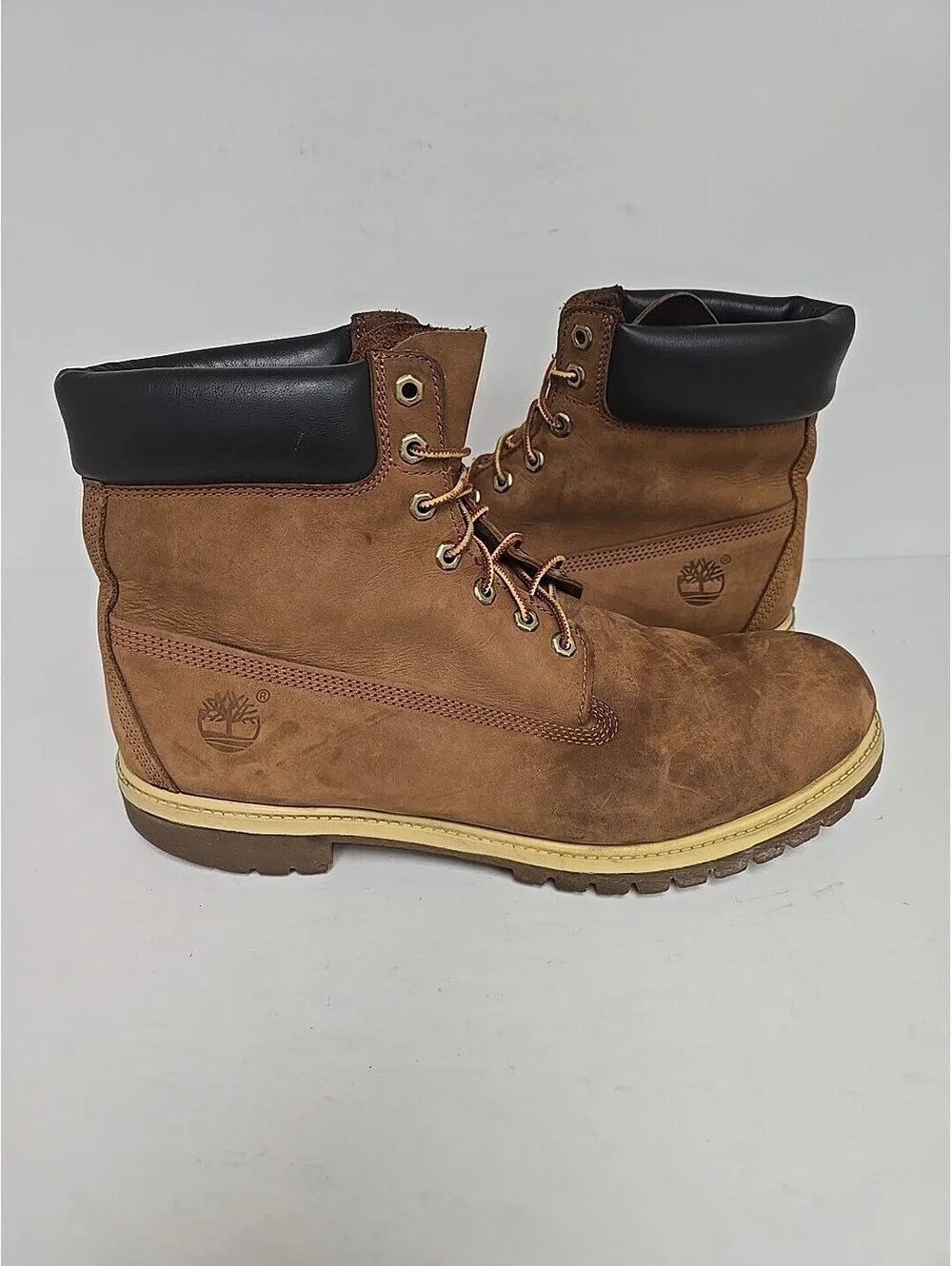 Timberland Men's Boot 6 Inch Premium Waterproof Leather 72066 Rust Nubuck 13M